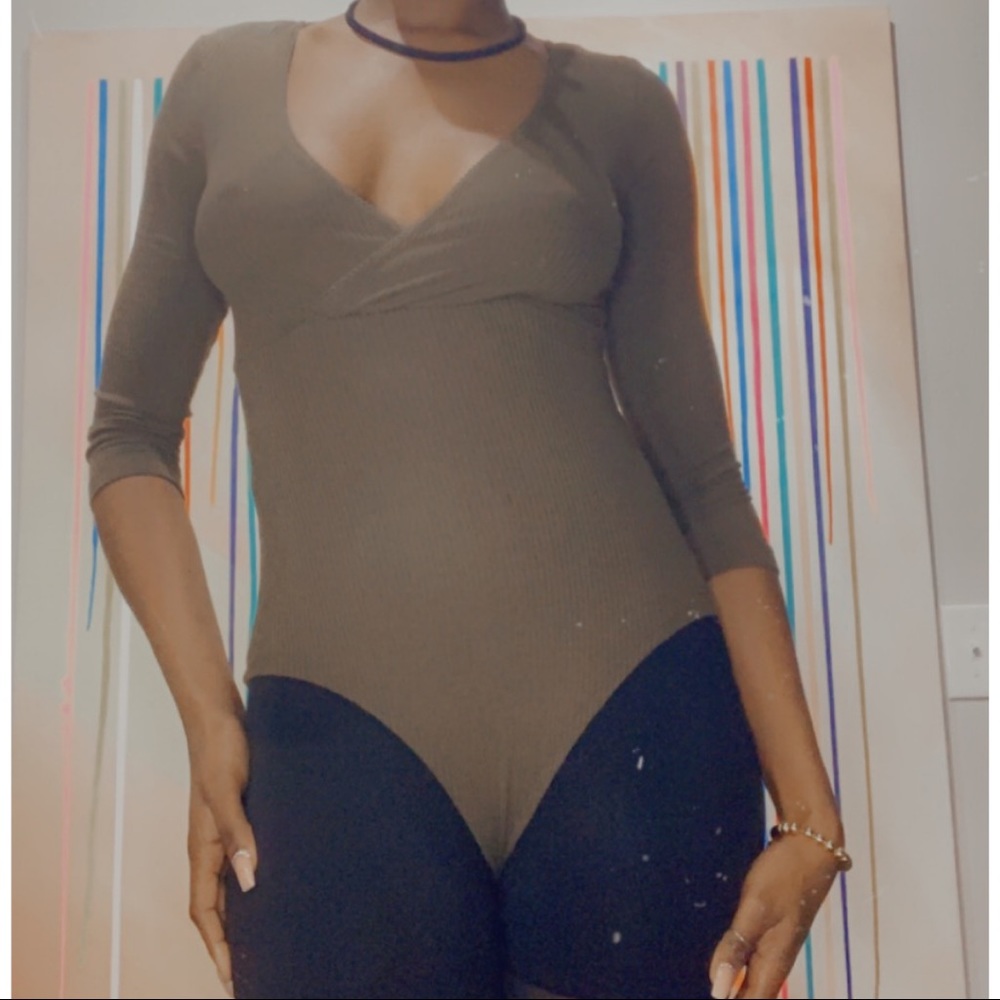 A-line Olive green leotard